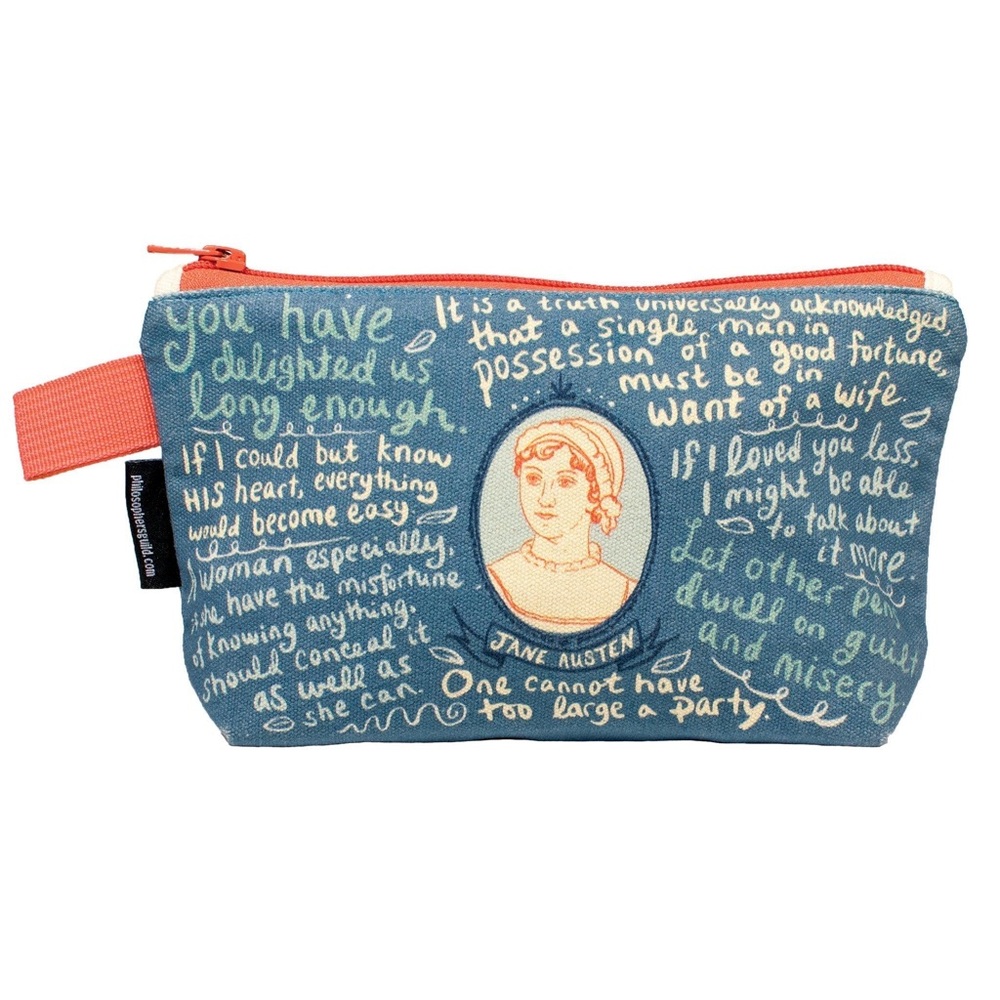 The Unemployed Philosophers Guild Jane Austen Zipper Pouch - Thumbnail 2